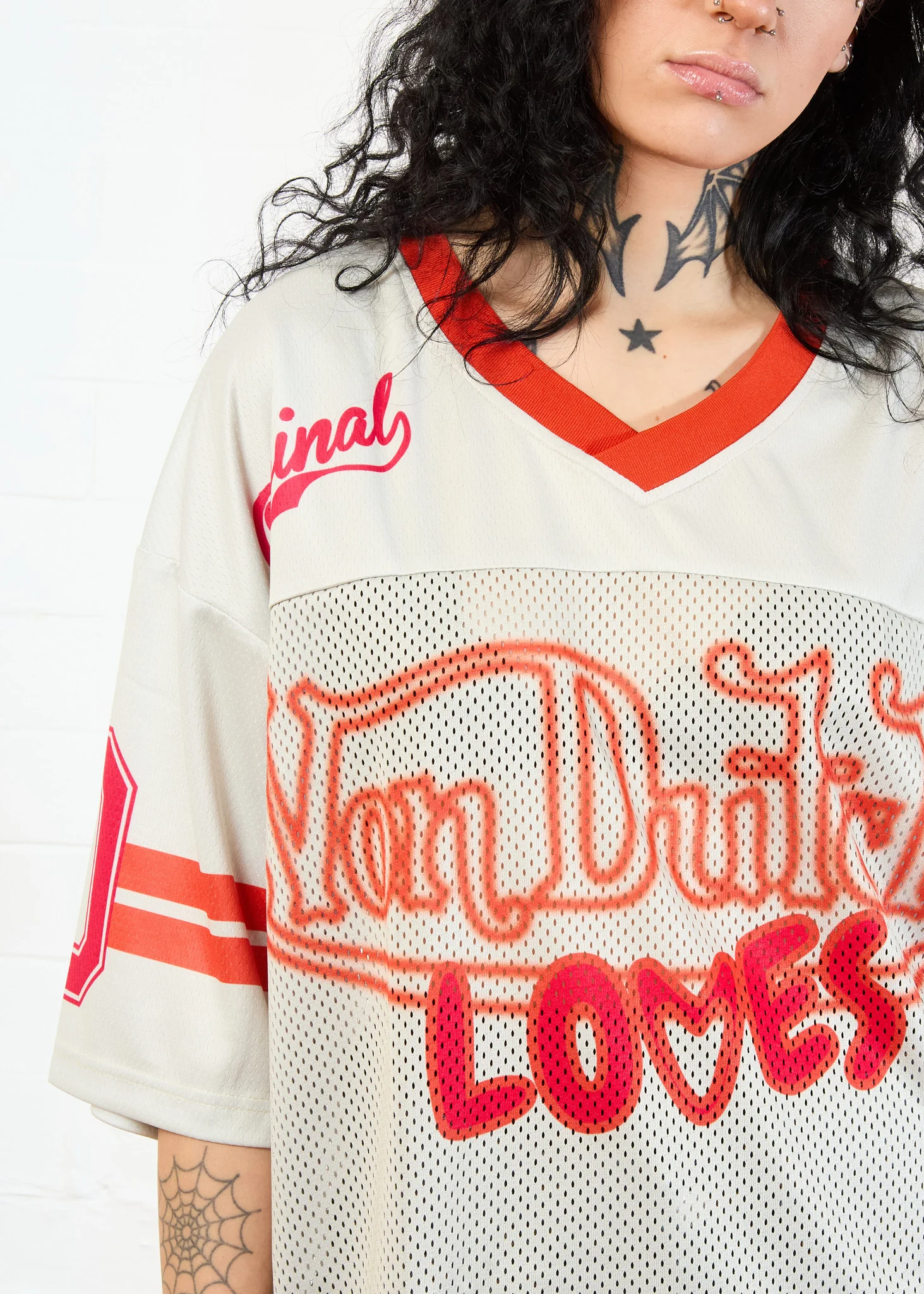 FOOTBALL JERSEY PUTTY & ORANGE - Image 10