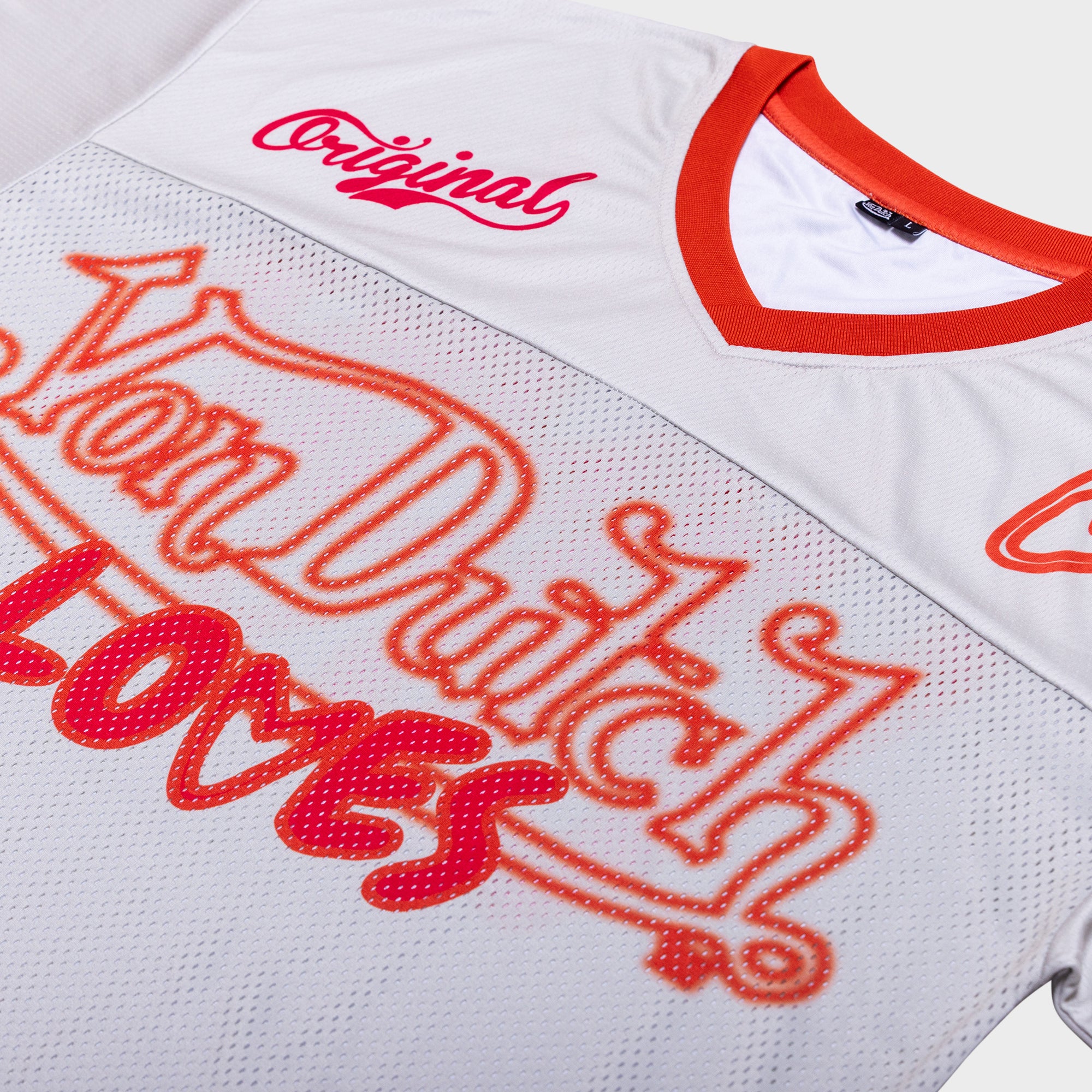 FOOTBALL JERSEY PUTTY & ORANGE - Image 3