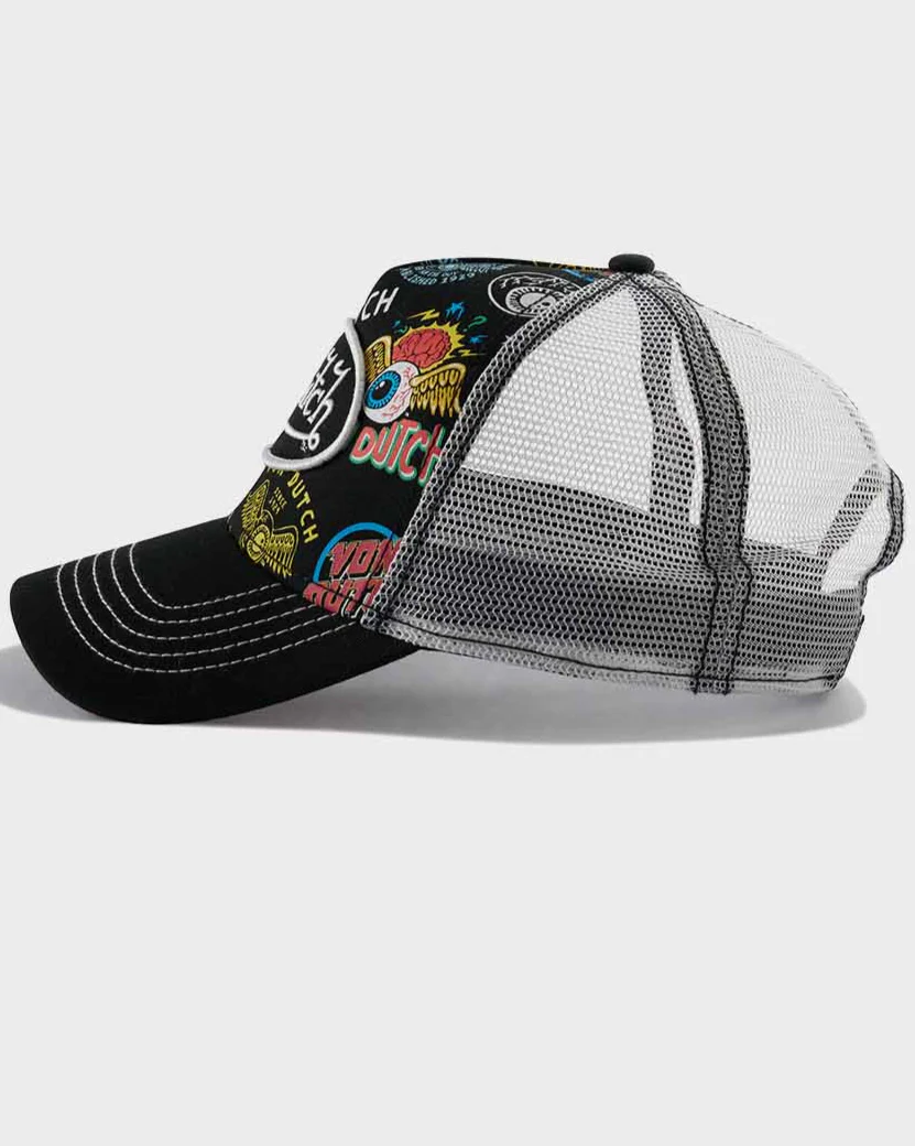 JAX ALL OVER PRINT TRUCKER (BLACK) - Image 3