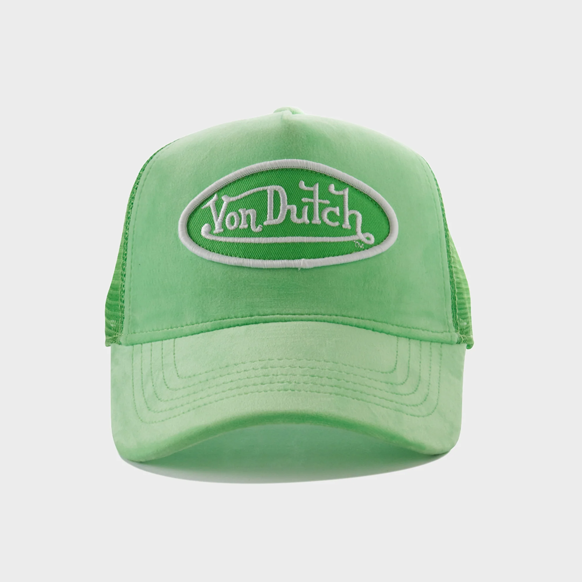 BRIGHT GREEN VELVET TRUCKER - Image 5