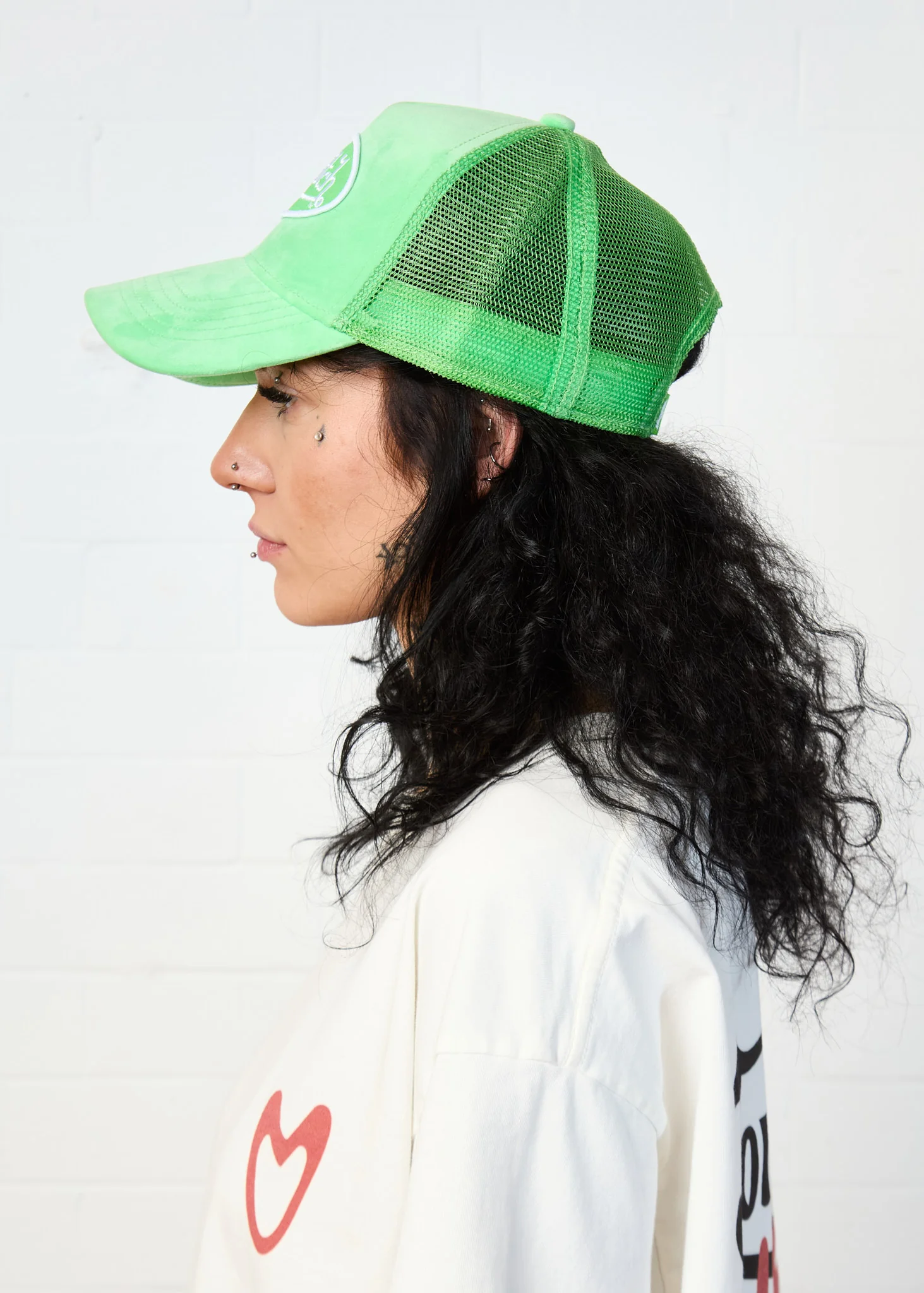 BRIGHT GREEN VELVET TRUCKER - Image 7