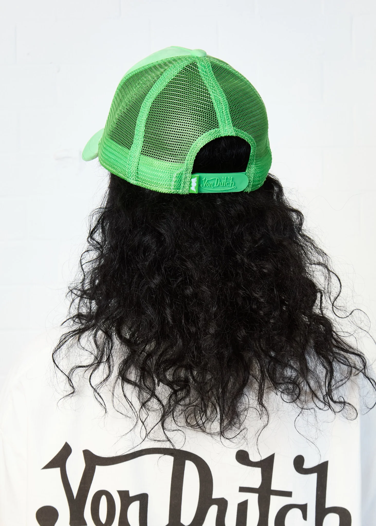 BRIGHT GREEN VELVET TRUCKER - Image 8