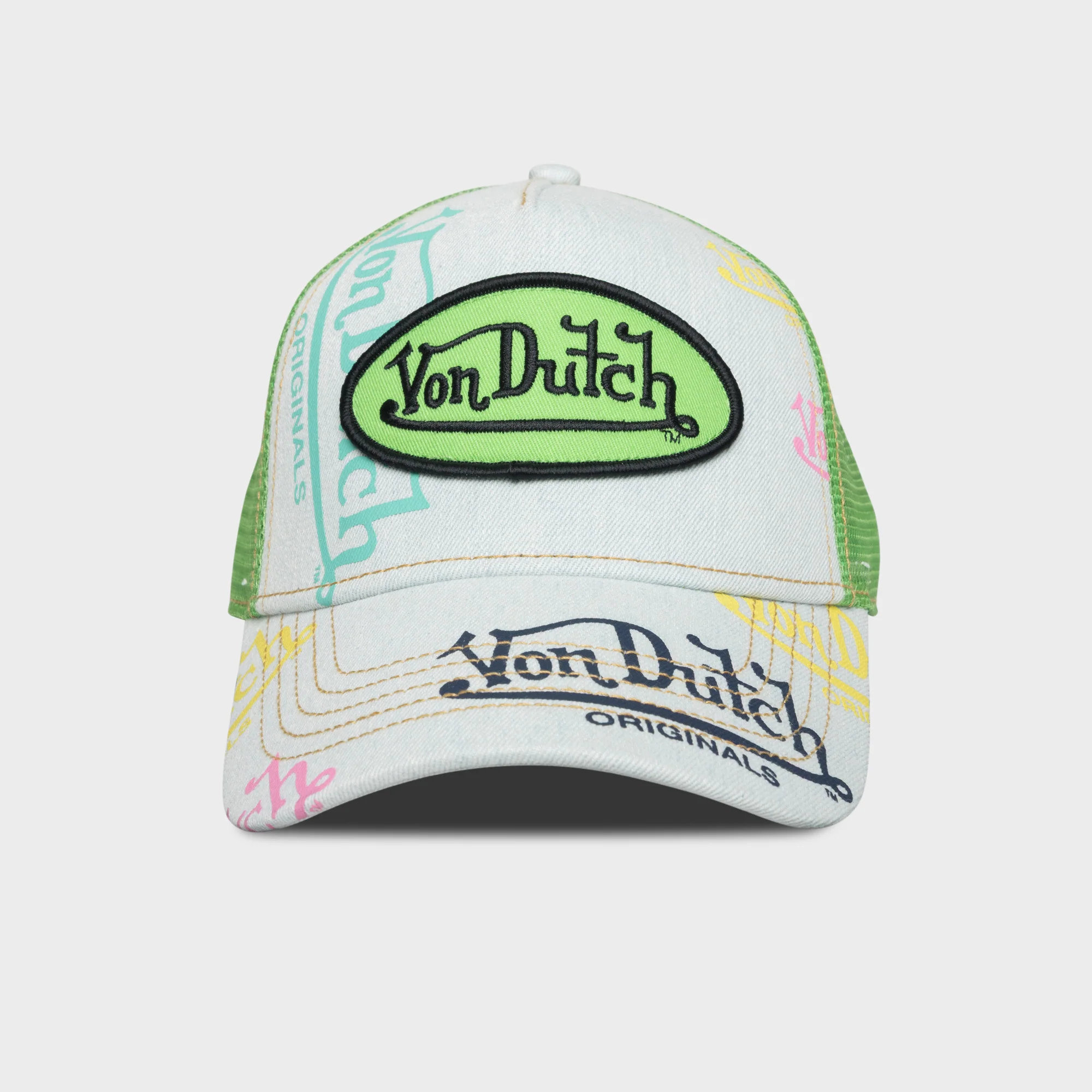 COASTAL BLUE/GREEN TAGGED TRUCKER