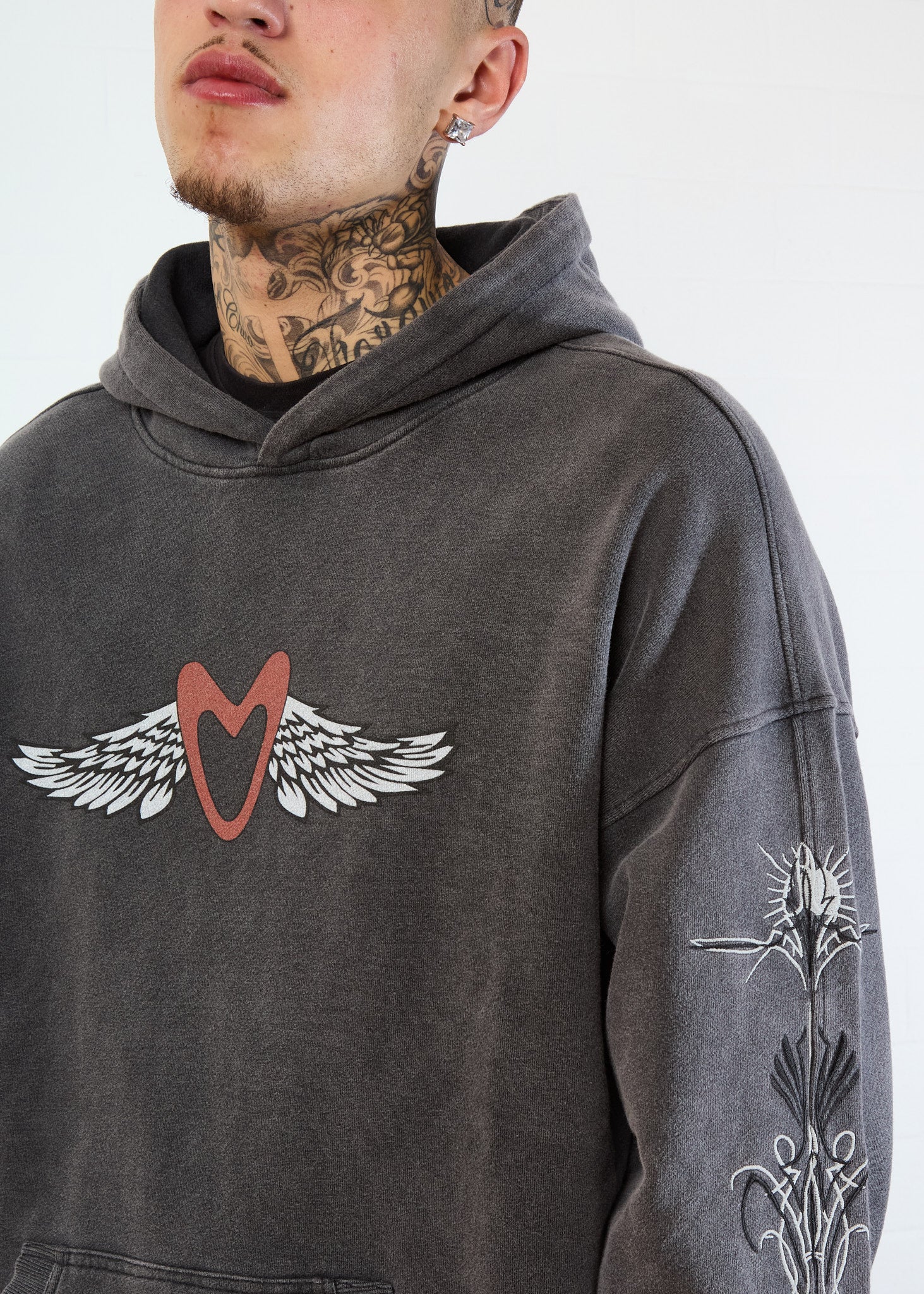 VINTAGE WASH WINGED HOODIE - Image 3