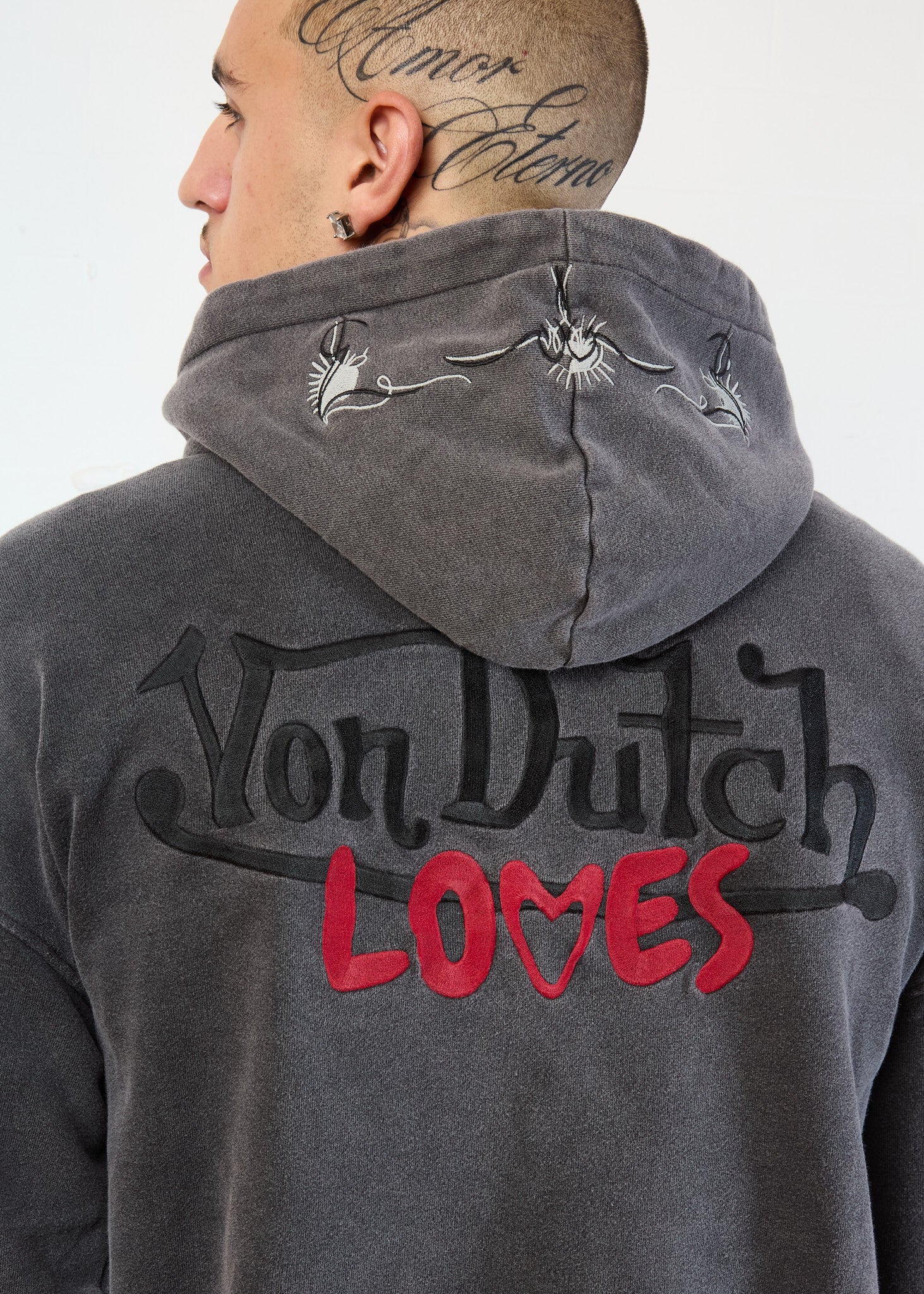 VINTAGE WASH WINGED HOODIE - Image 5