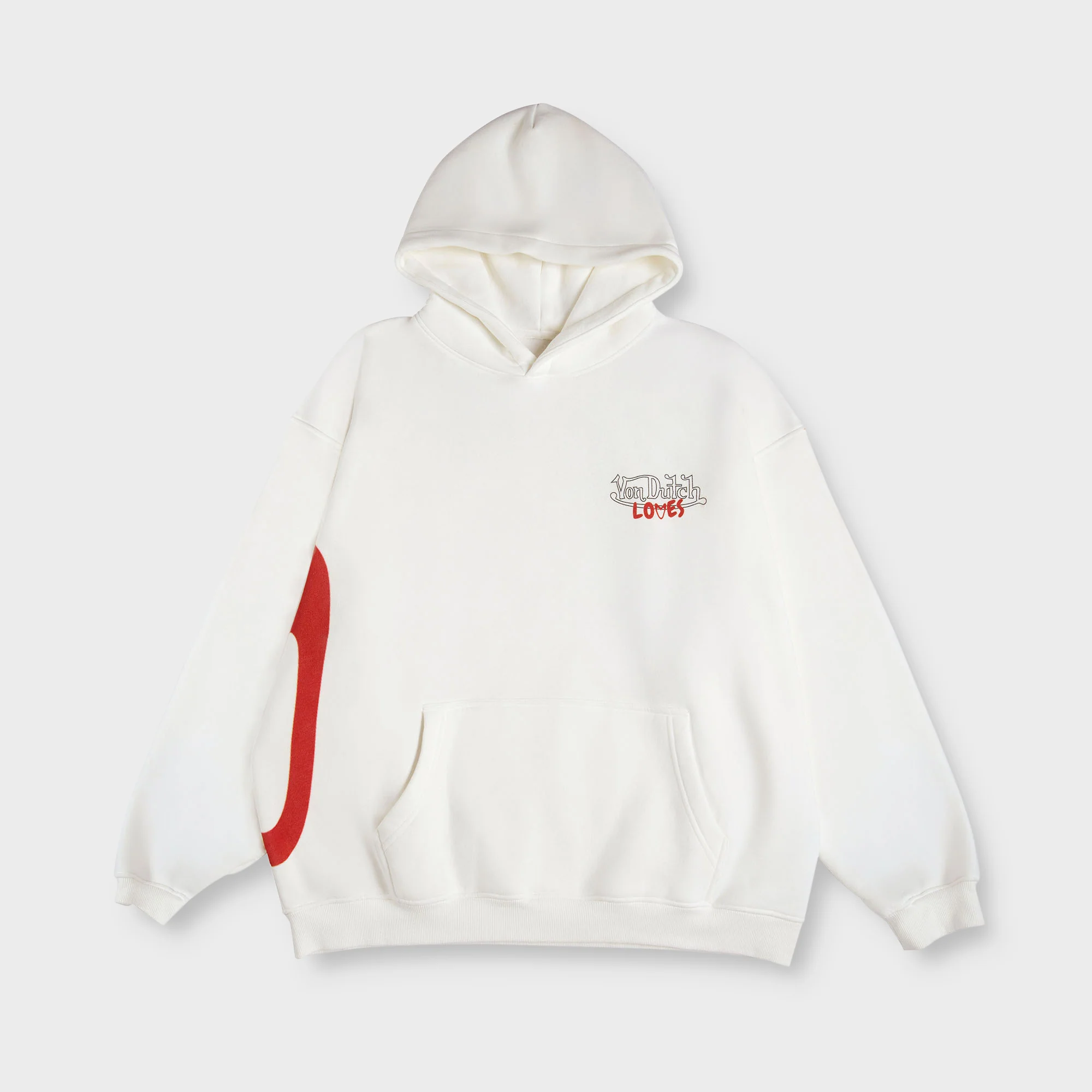 BROKEN HEART HOODIE WHITE