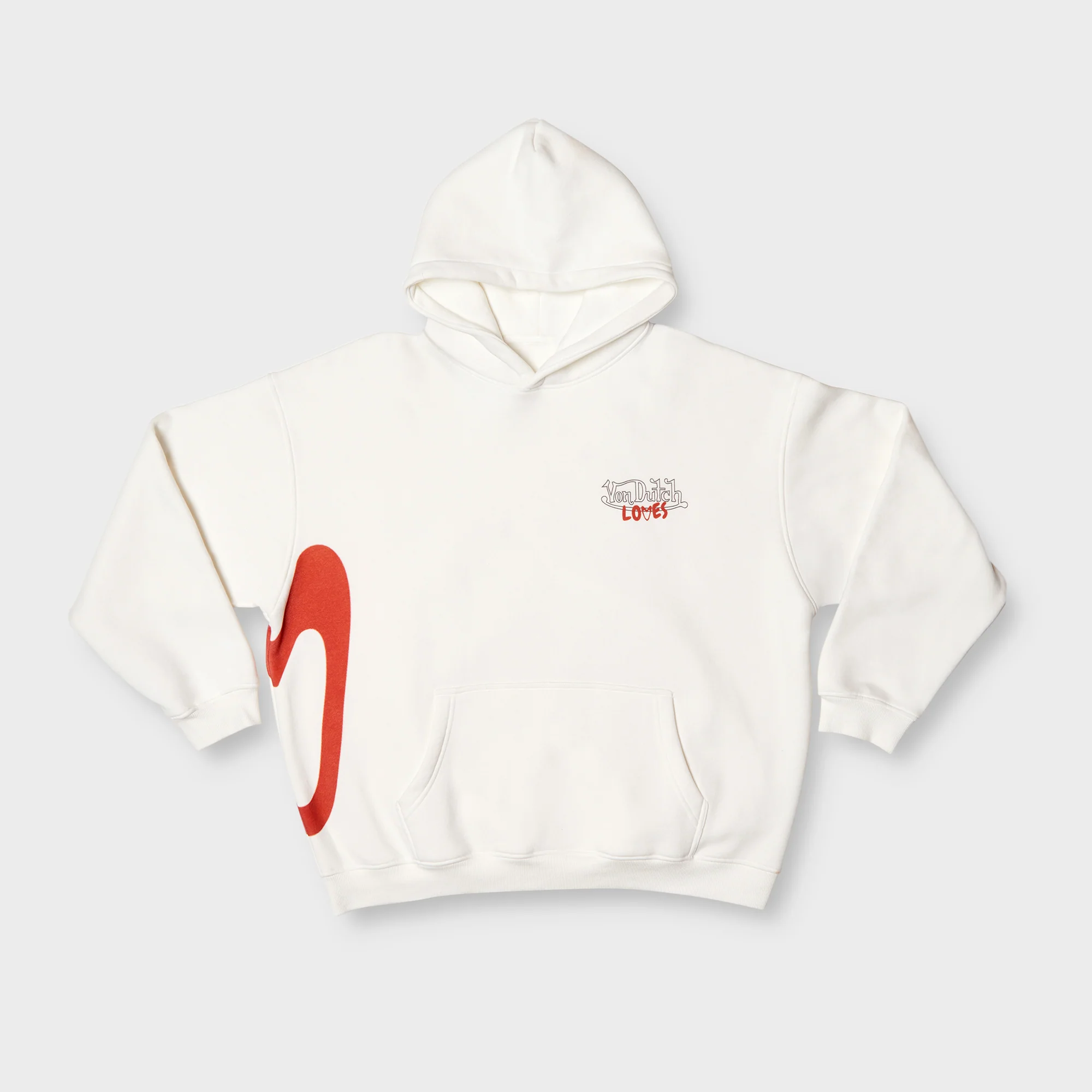 BROKEN HEART HOODIE WHITE - Image 2
