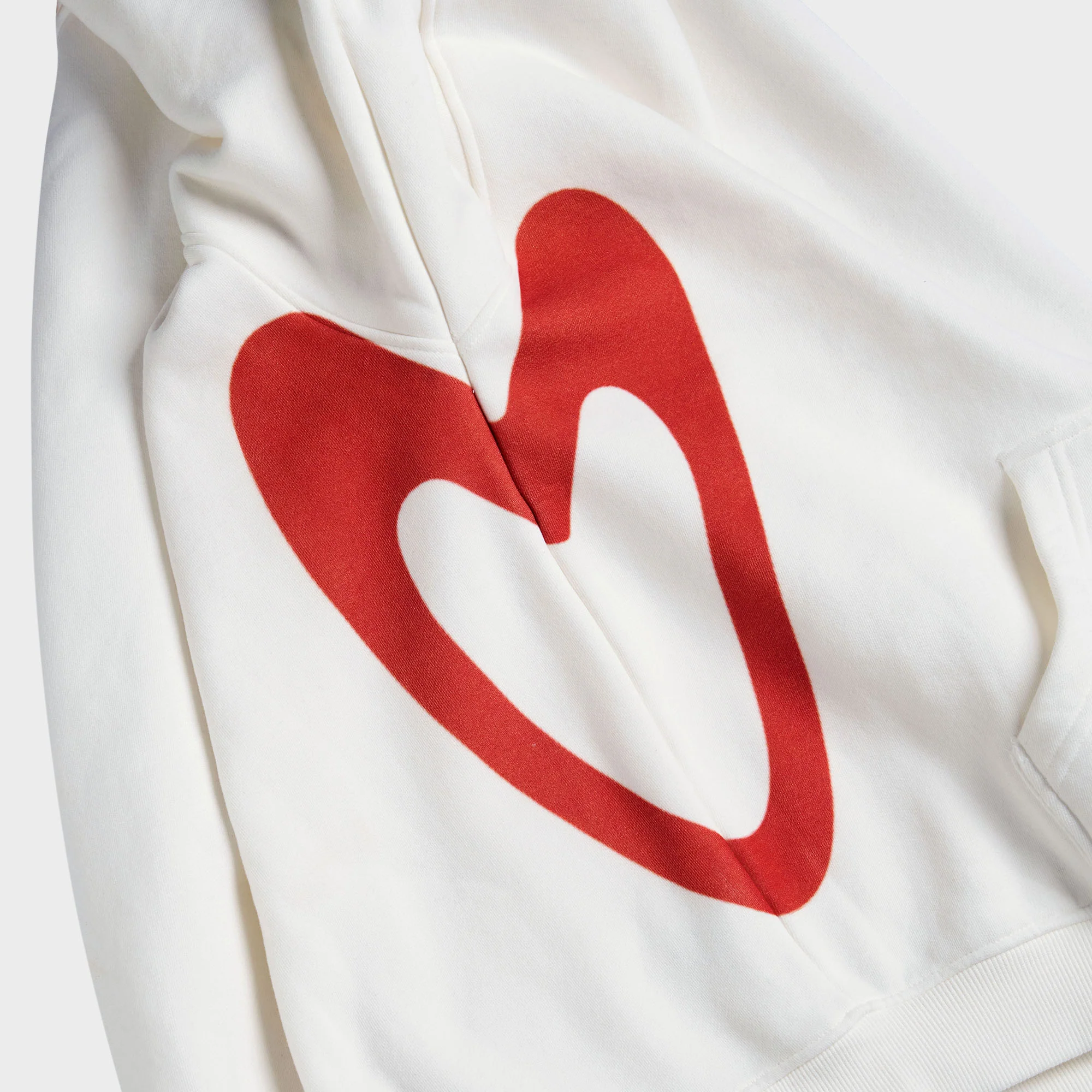 BROKEN HEART HOODIE WHITE - Image 5