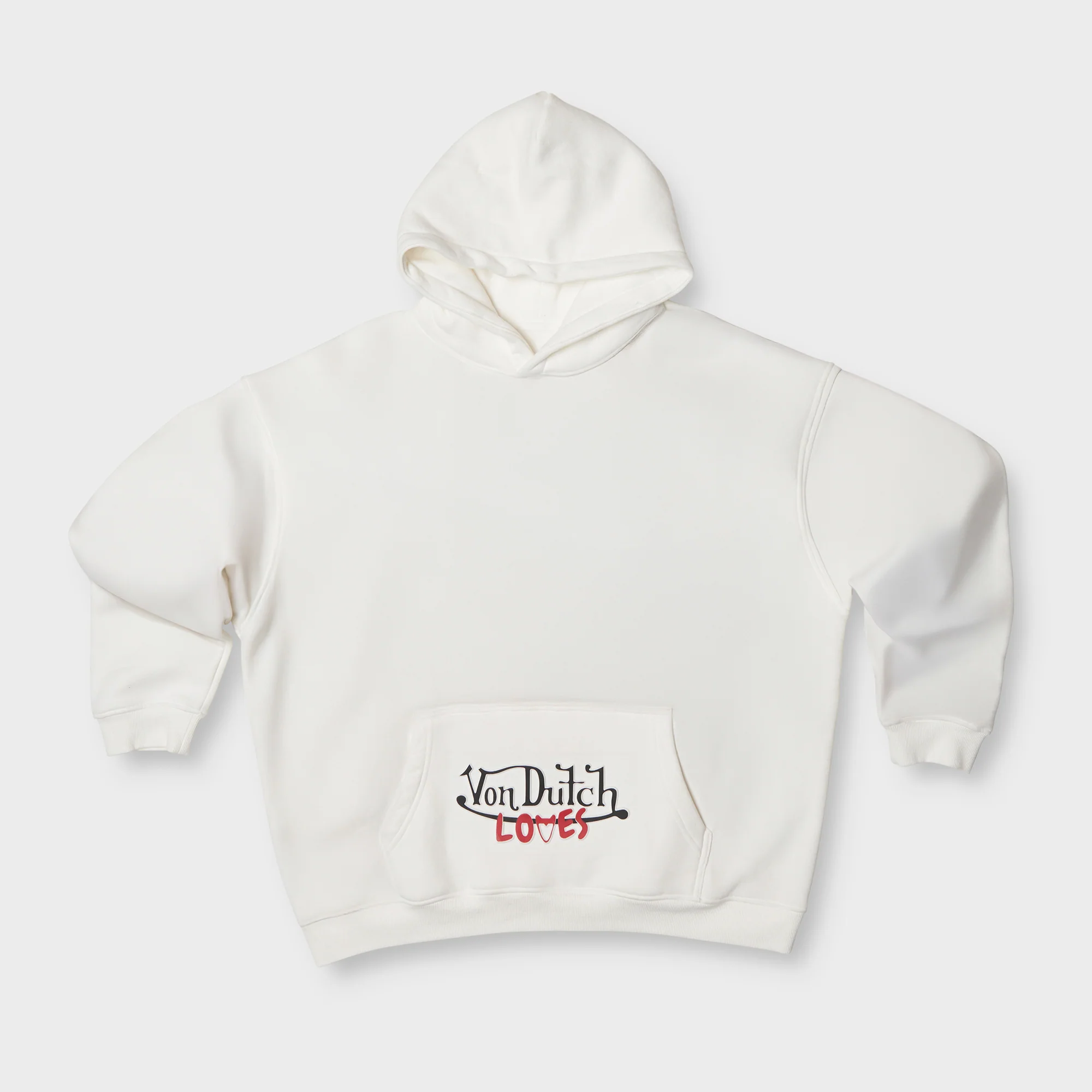 ATLAS WHITE COTTON HOODIE