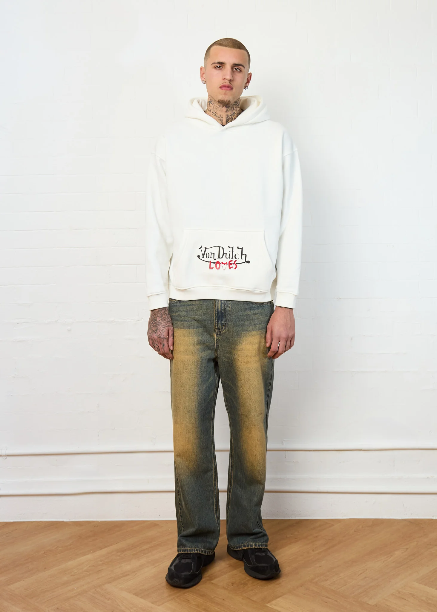 ATLAS WHITE COTTON HOODIE - Image 5