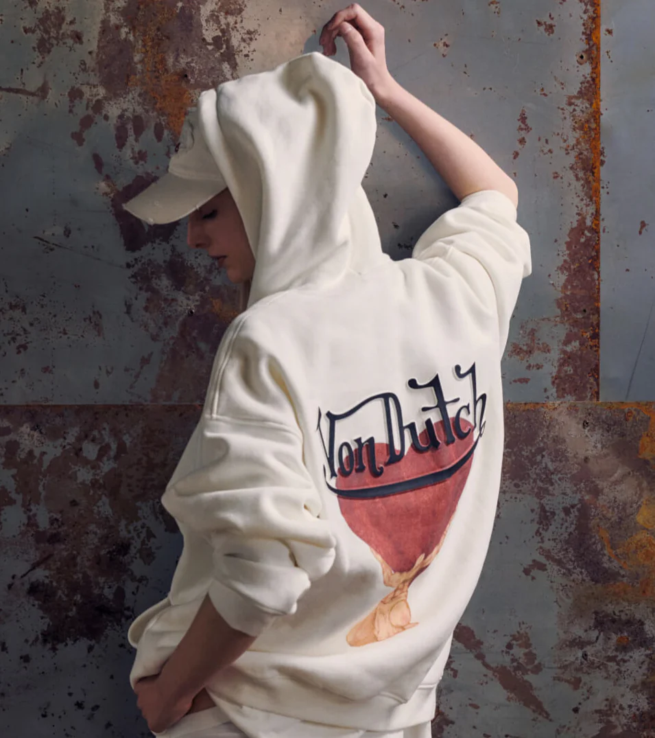 ATLAS WHITE COTTON HOODIE - Image 7