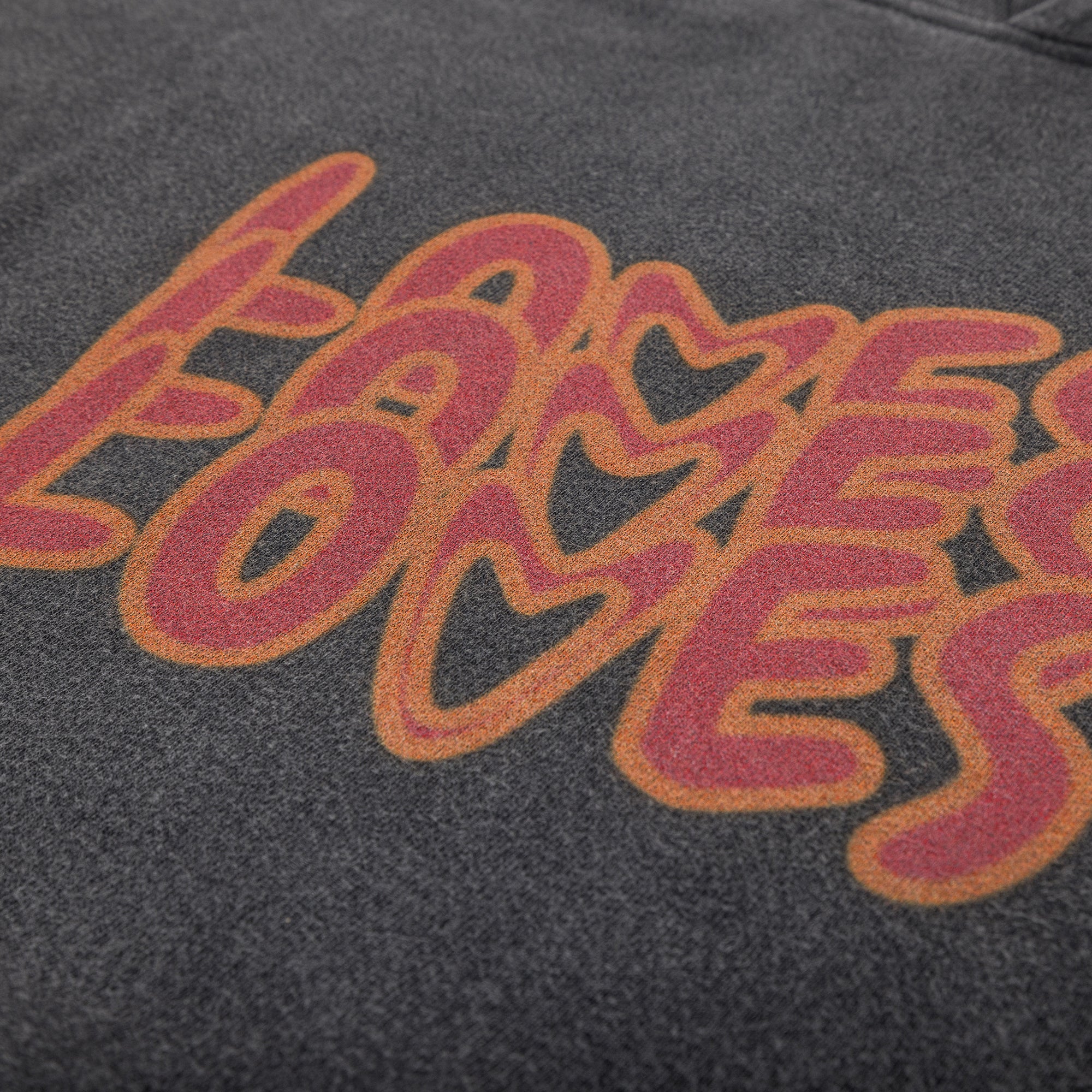 THREE LOVES COTTON BLACK HOODIE - Image 3