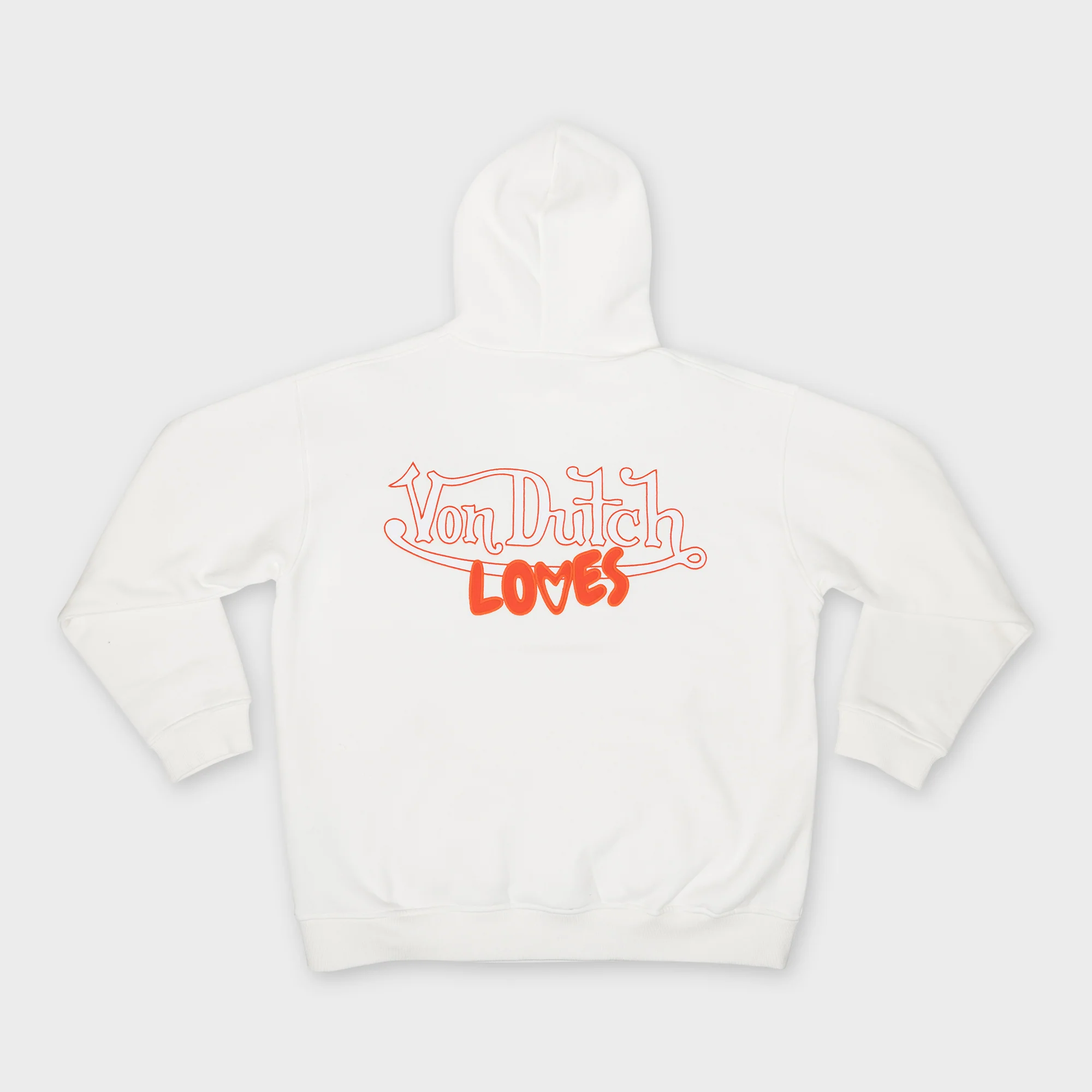 HEART WHITE COTTON HOODIE - Image 2