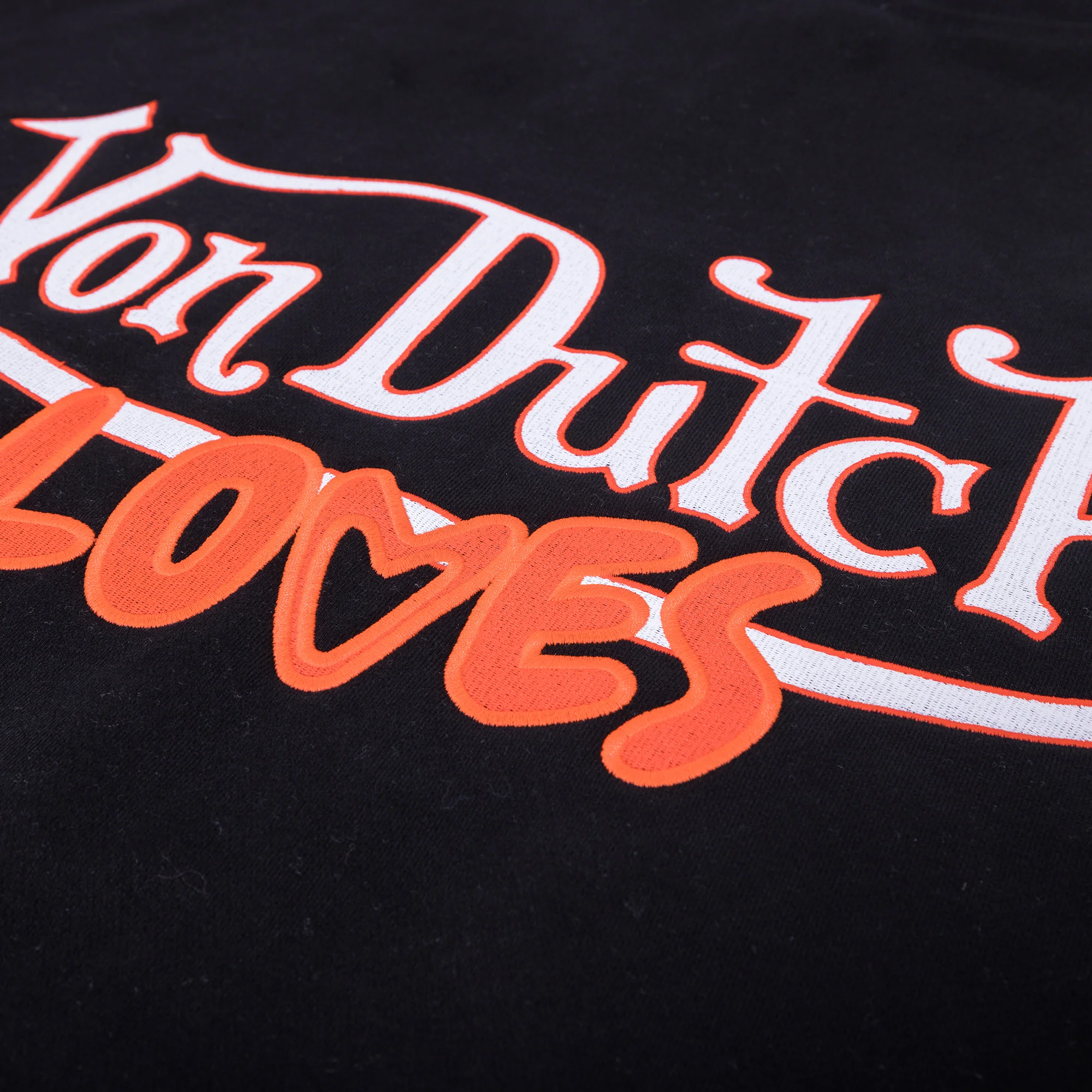 HEART BLACK COTTON HOODIE - Image 4