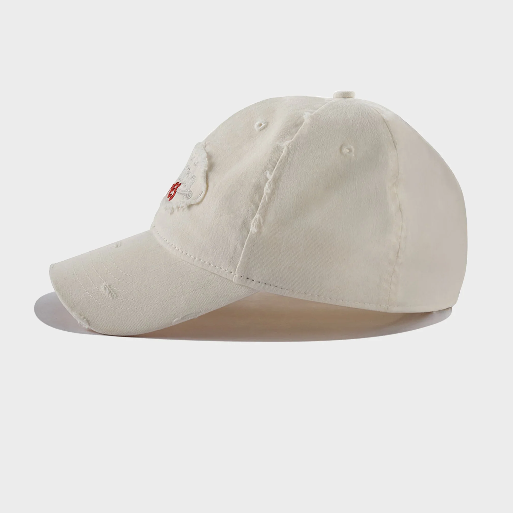 VON DUTCH LOVES WHITE DISTRESSED DAD HAT - Image 4