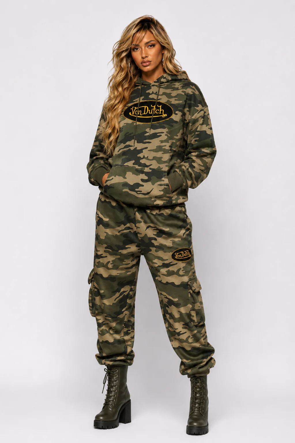 CAMO PATCH HOODIE (UNISEX) - Image 4