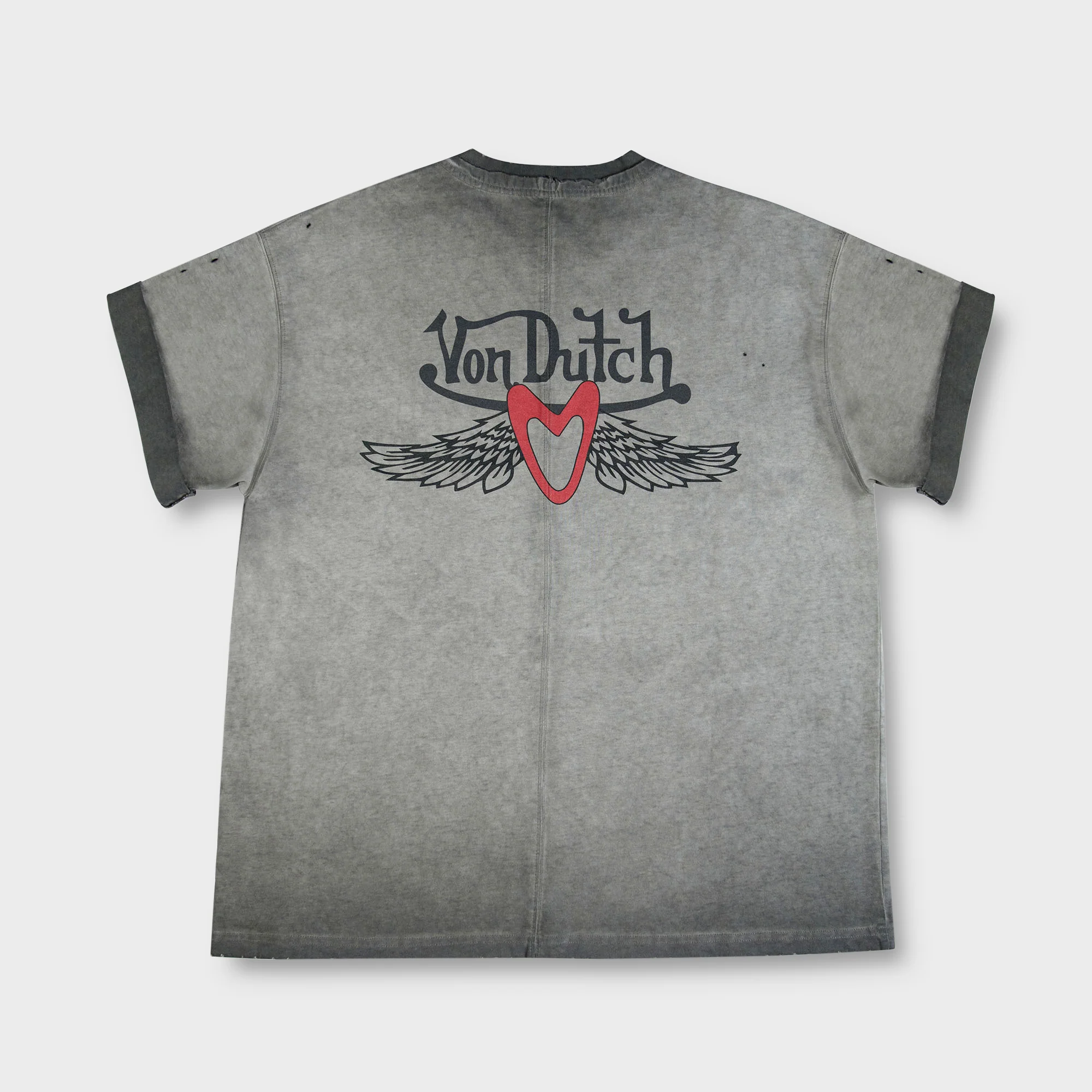 DISTRESSED WINGS TEE GREY - Image 2