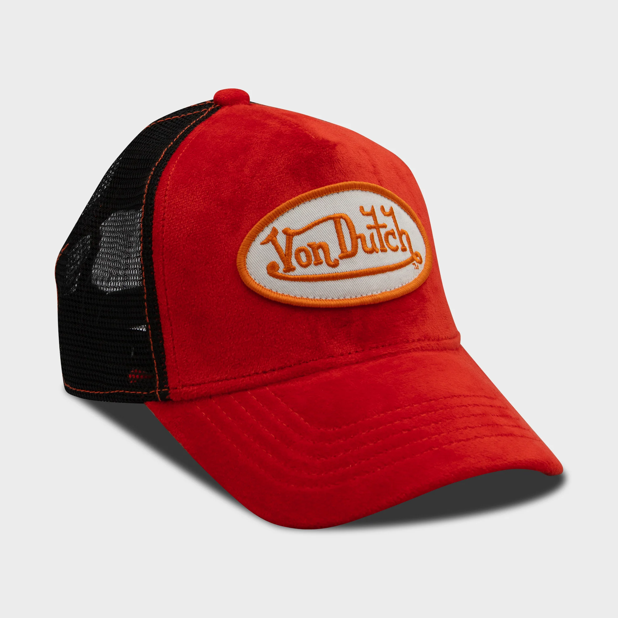 ORANGE/RED VELVET TRUCKER - Image 2