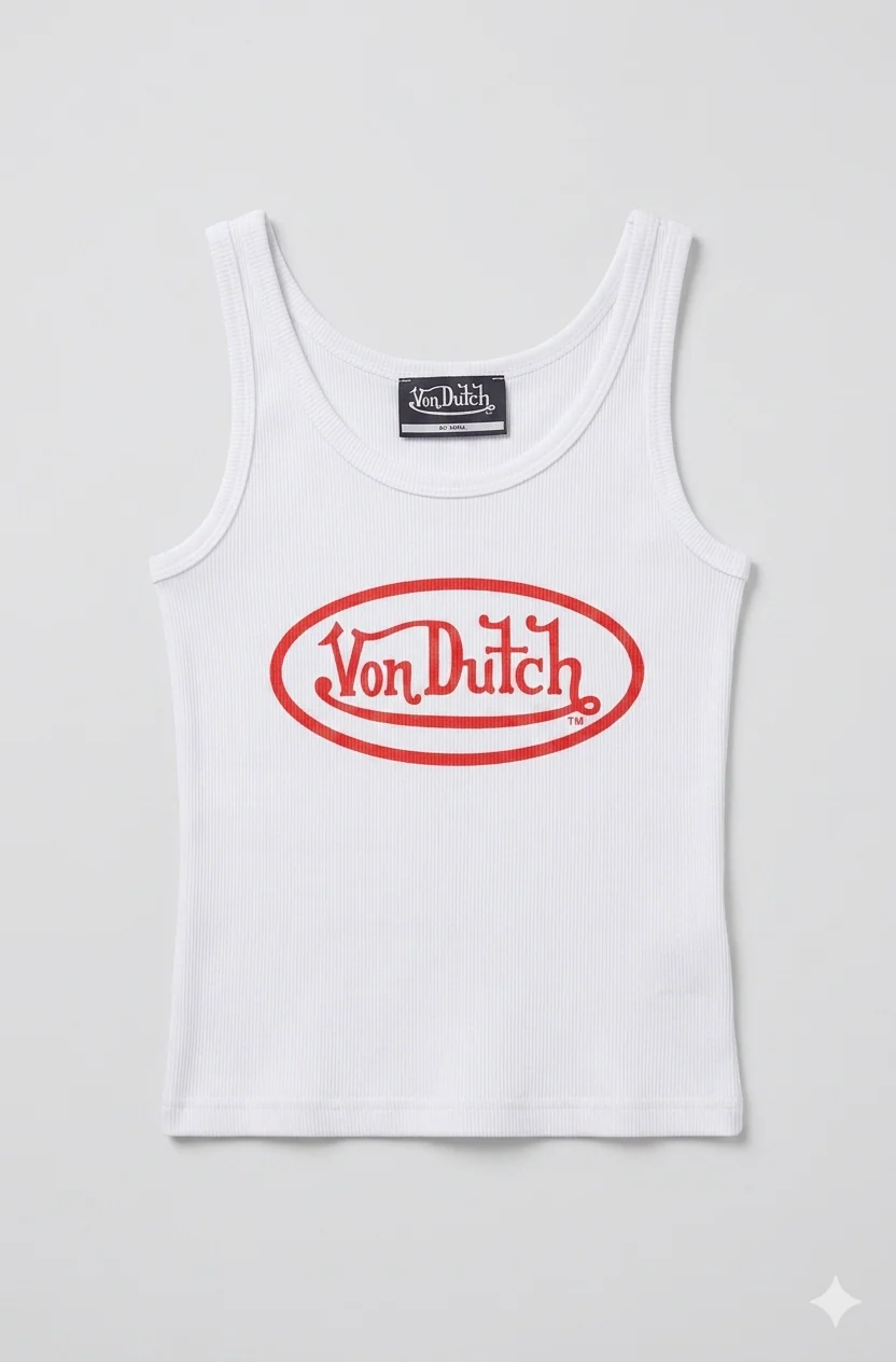 CROPPED TANK WITH RED LOGO - Image 2