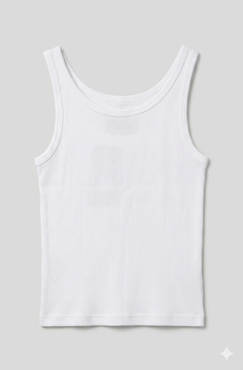 CROPPED TANK WITH RED LOGO - Image 3