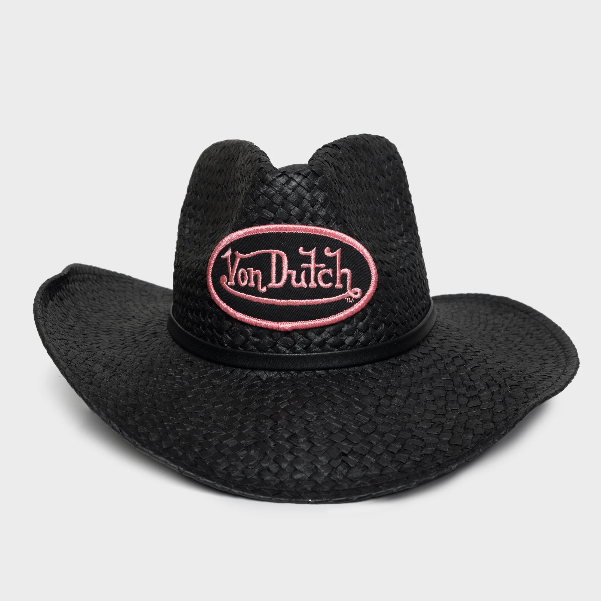 COWBOY HAT WITH PINK LOGO PATCH