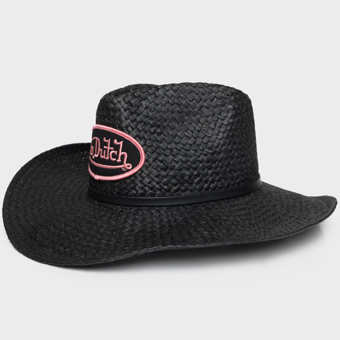 COWBOY HAT WITH PINK LOGO PATCH - Image 3